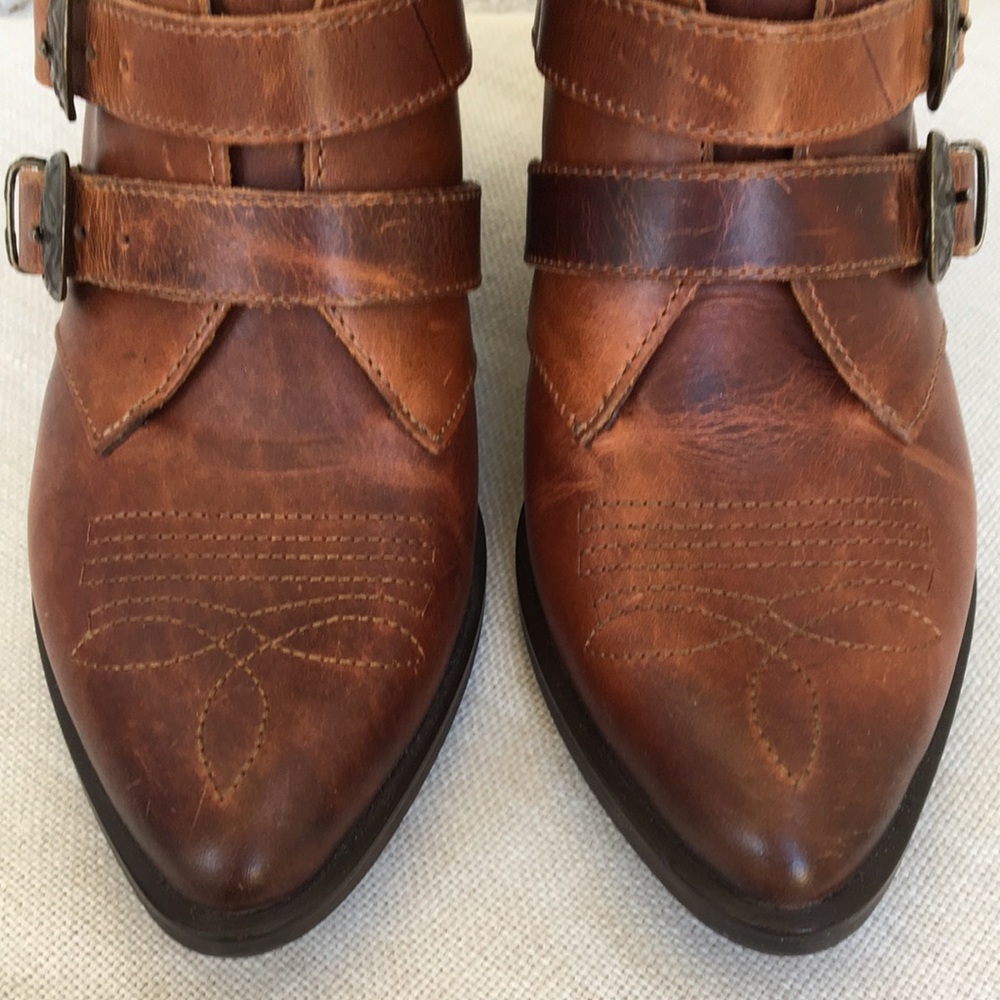 Steve Madden Leather Prairie Boots Fits 8.5 9 - Picture 5 of 12